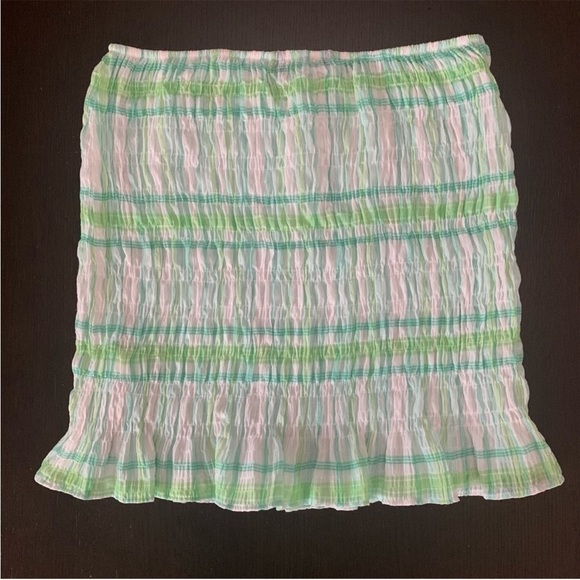 Zara Smocked Ruffled Hem Mini Skirt S - Picture 8 of 9
